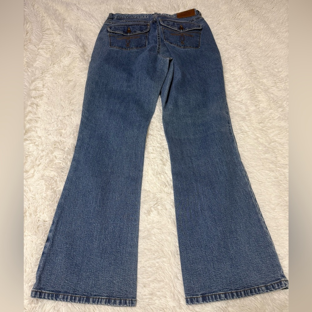 Lauren Ralph Lauren Jean Denim Classic BootCutbVintage High Rise Y2K Blue Size 8 - Picture 10 of 14